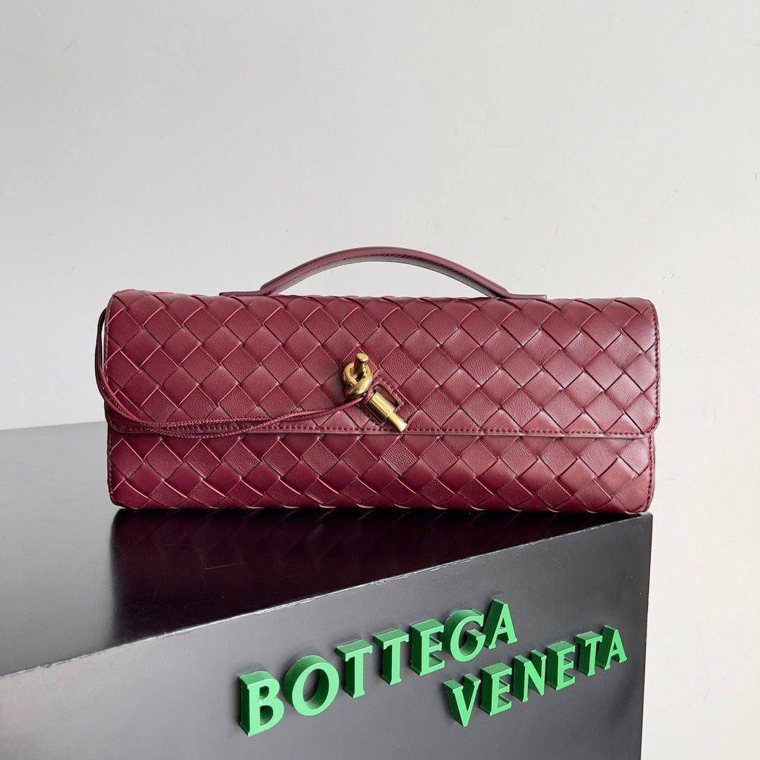 Sac Bottega Veneta Clutch Andiamo Rouge