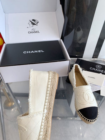 Espadrilles Chanel Femme Blanc