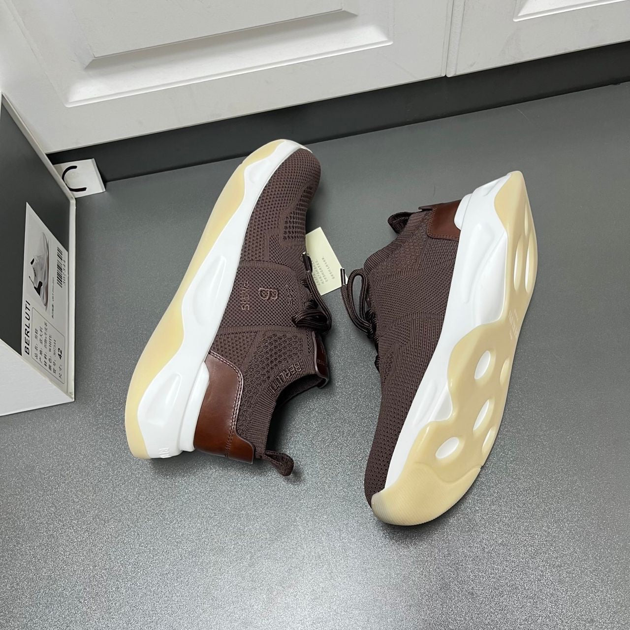 SNEAKERS BERLUTI MARRON