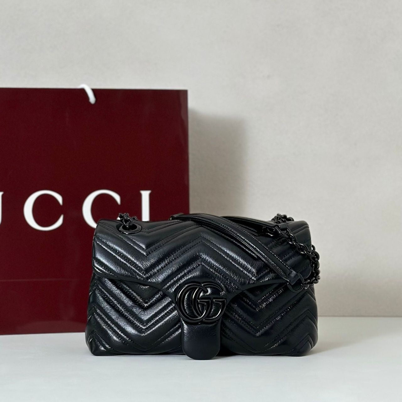 Sac A Main Gucci Marmont Gg Noir