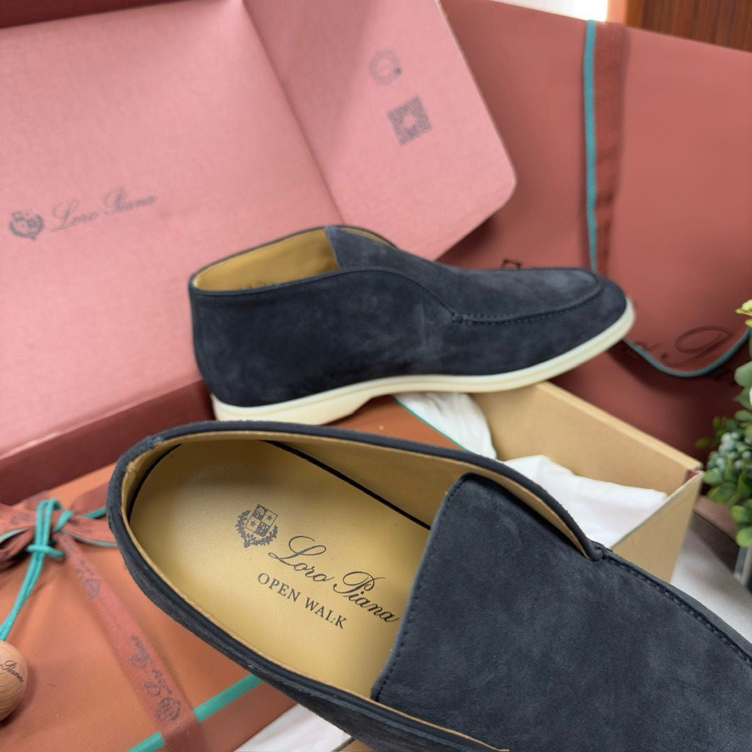 BOTTINES LORO PIANA HOMME MARINE