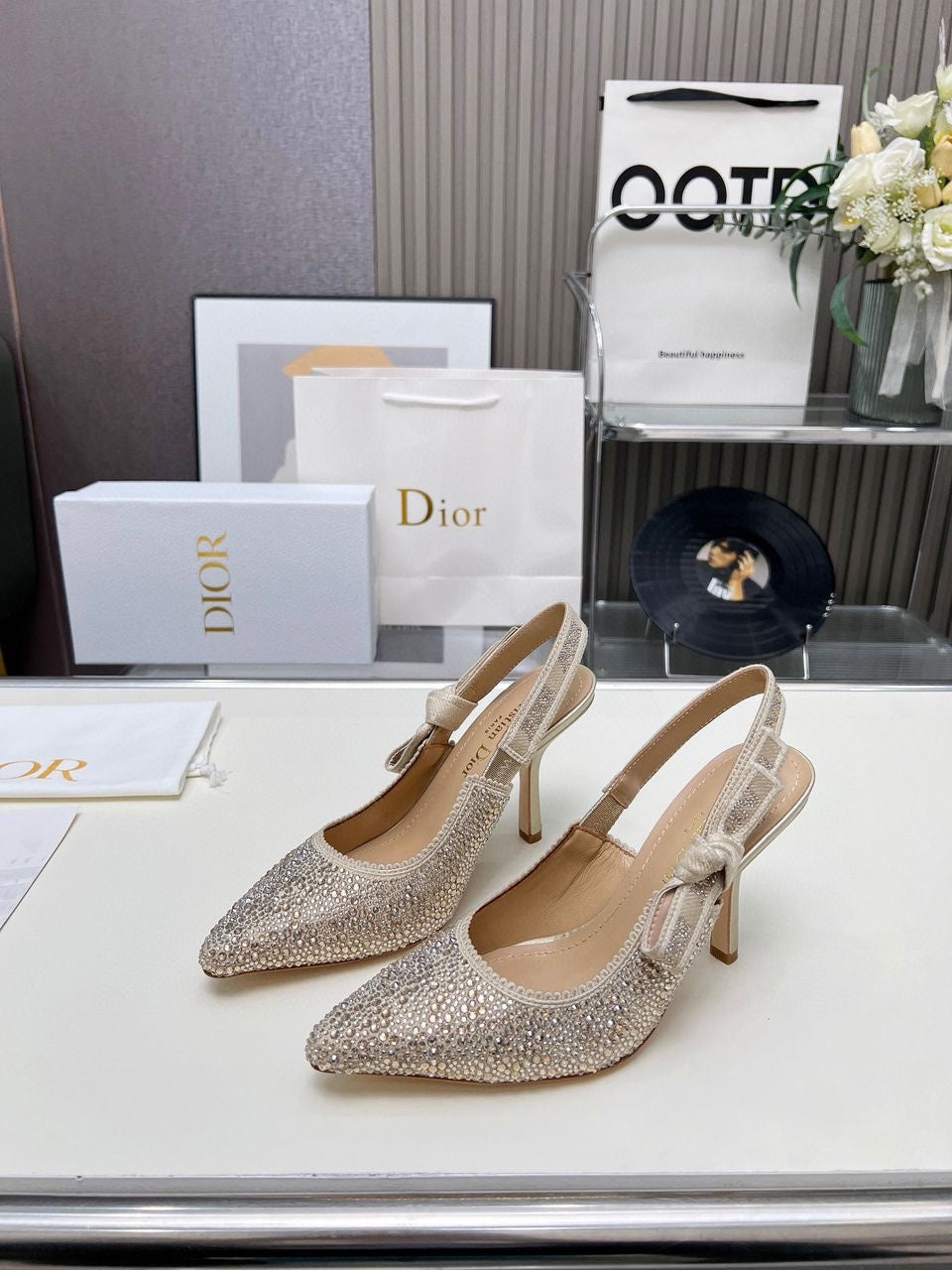 Escarpins Slingback Dior J’Adior Cristal