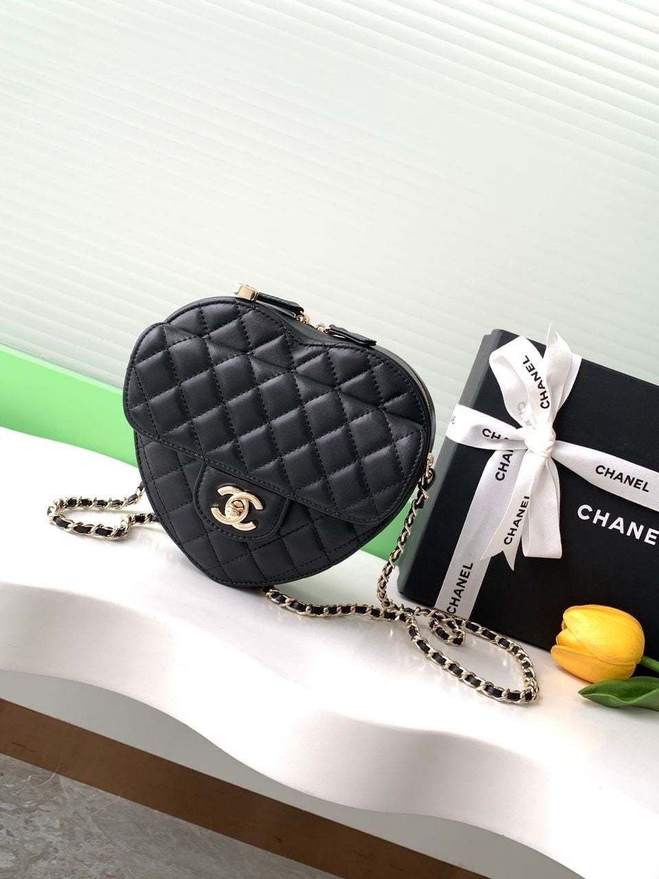 Sac Chanel Cœur Noir