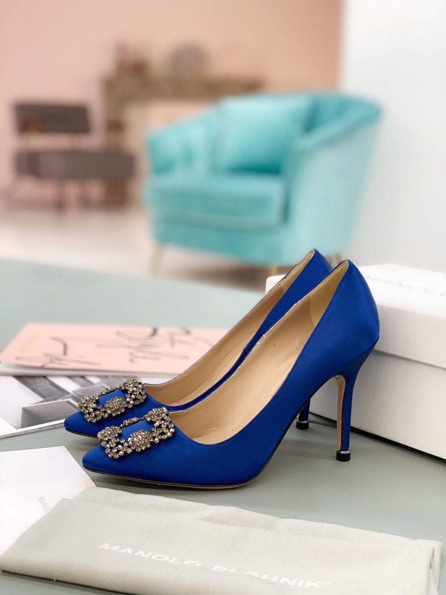 Talons Manolo Blahnik Bleu