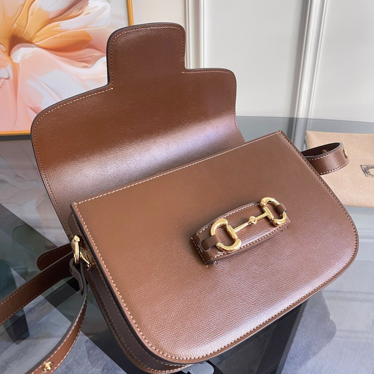 Sac Épaule Gucci Horsebit Marron