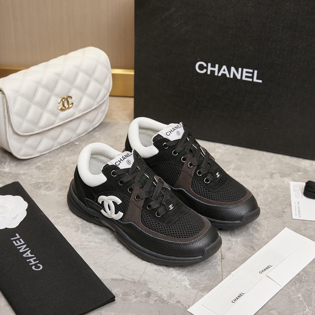 SNEAKERS CHANEL SUEDE NOIR