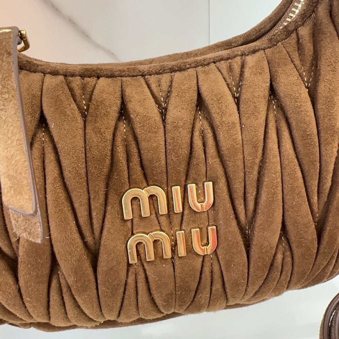 Sac A Main Miu Miu Daim Marron