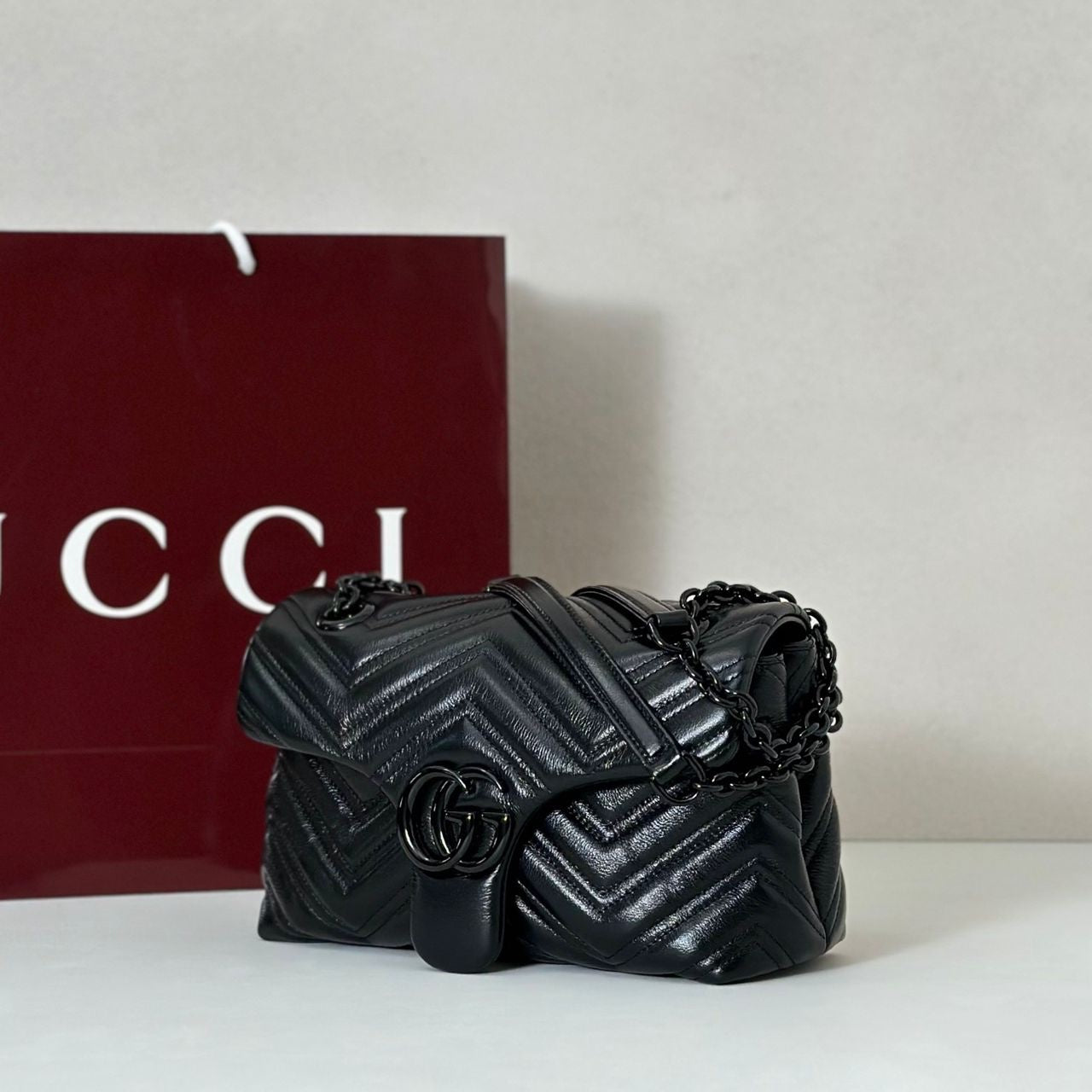 Sac A Main Gucci Marmont Gg Noir