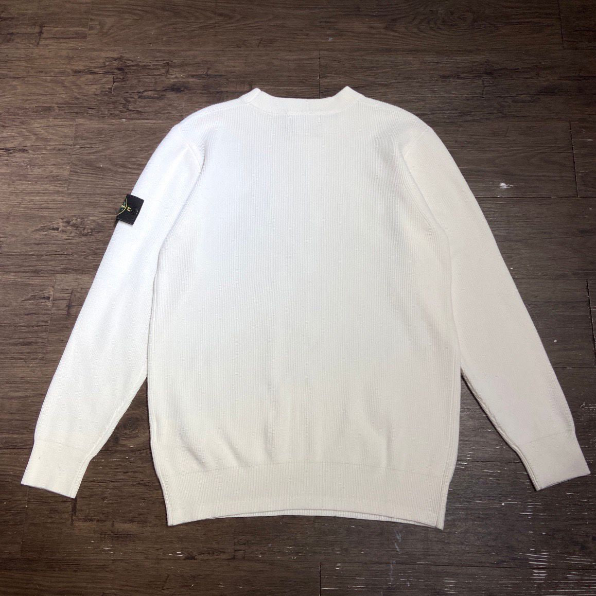 PULL STONE ISLAND BLANC