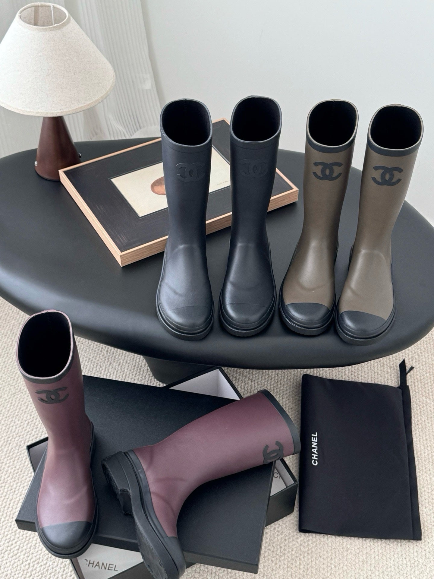 Bottes De Pluie Chanel Femme