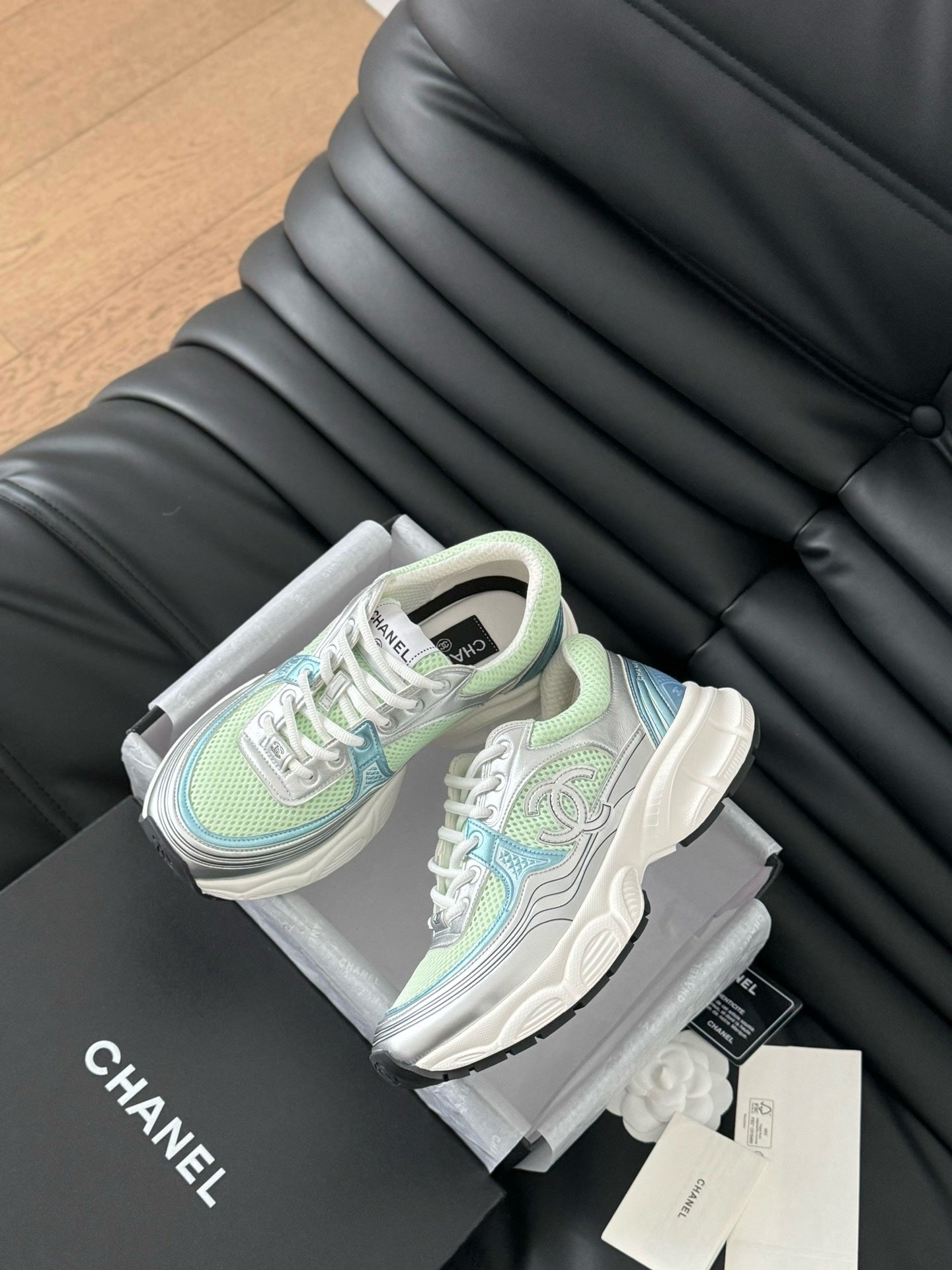Sneakers Chanel Femme Vert