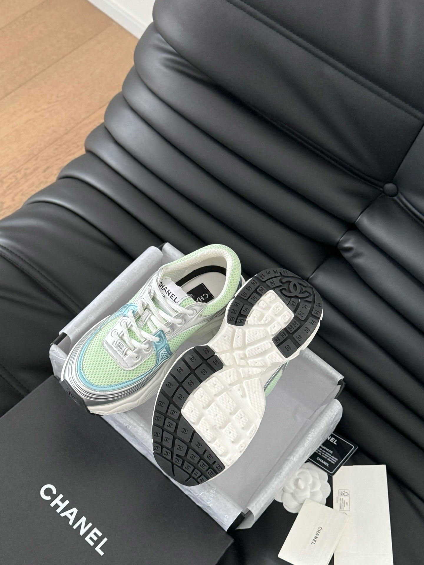 Sneakers Chanel Femme Vert