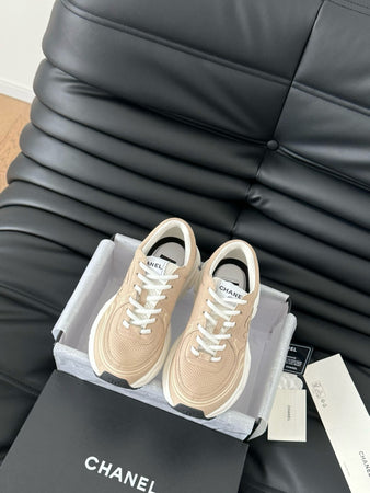 Sneakers Chanel Femme Beige