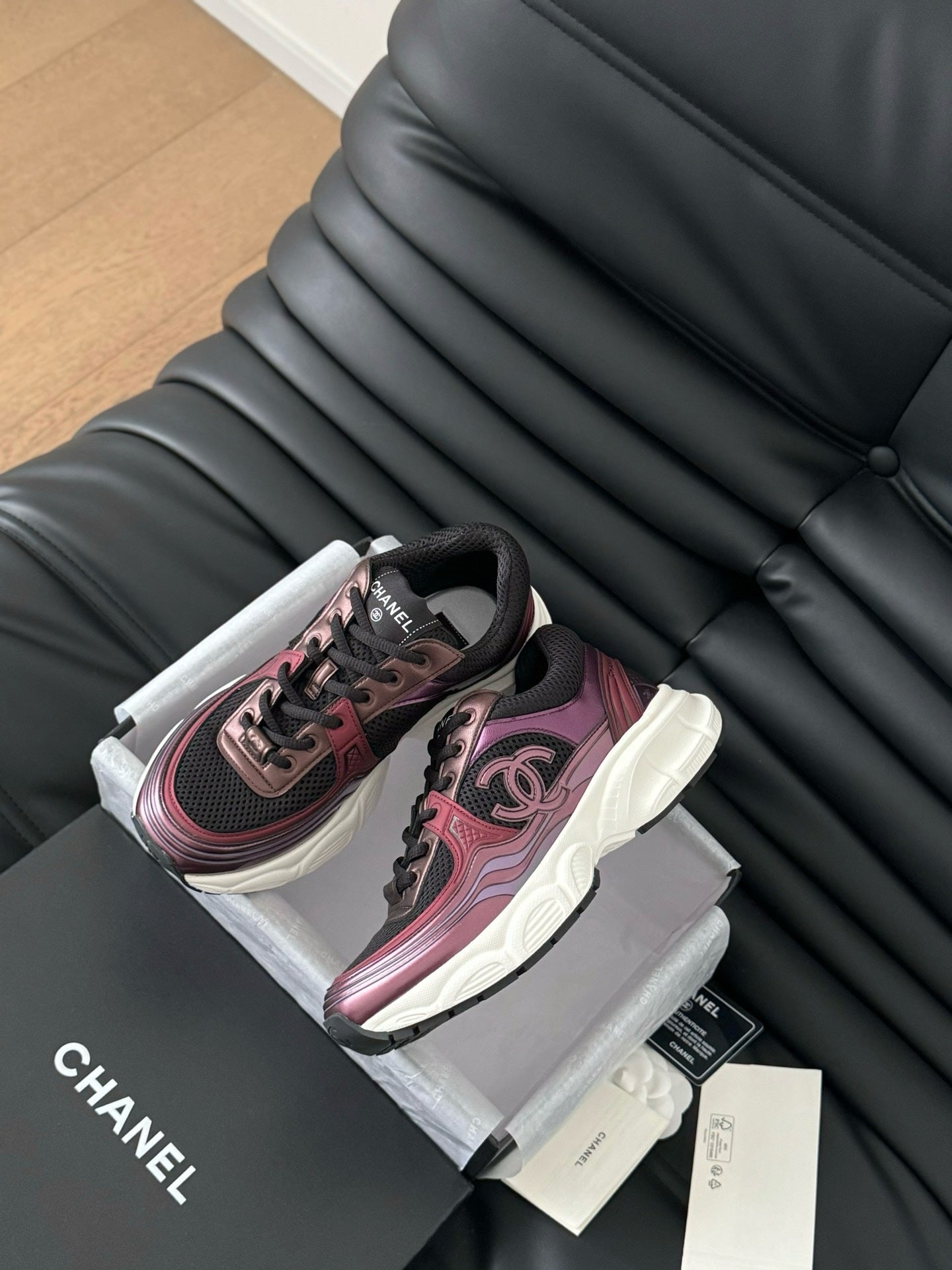 Sneakers Chanel Femme Rouge