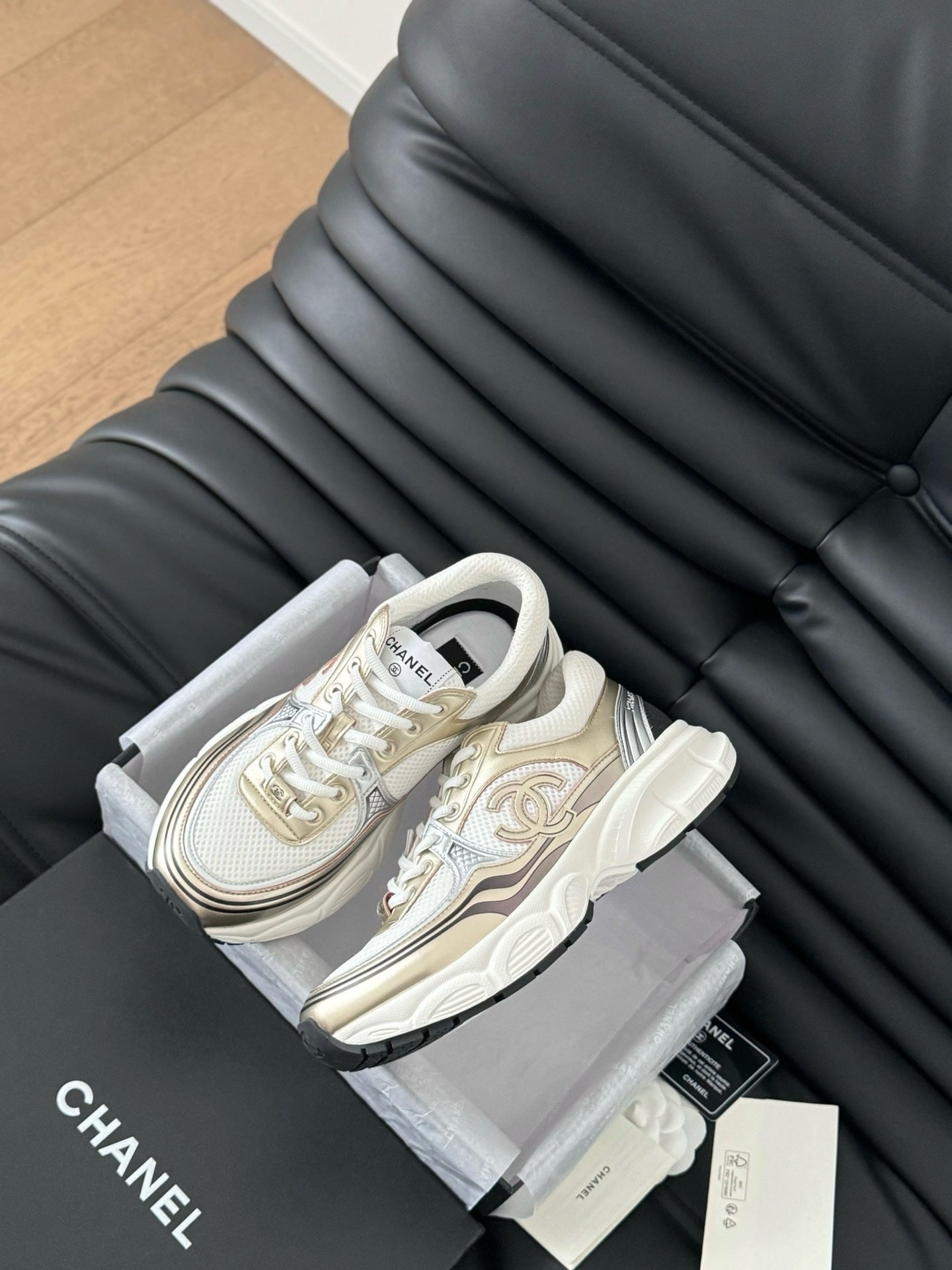 Sneakers Chanel Femme Or