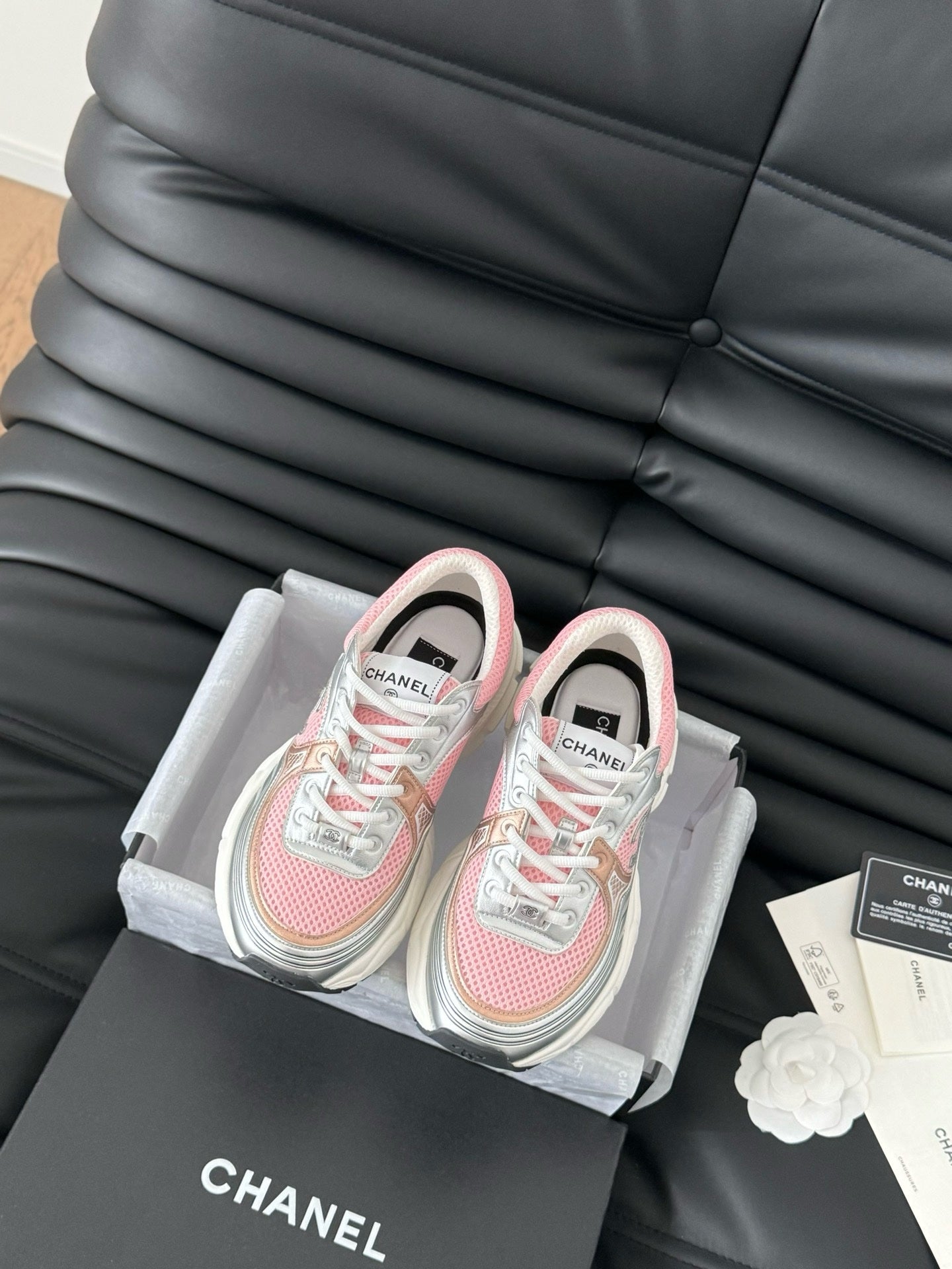 Sneakers Chanel Femme Rose