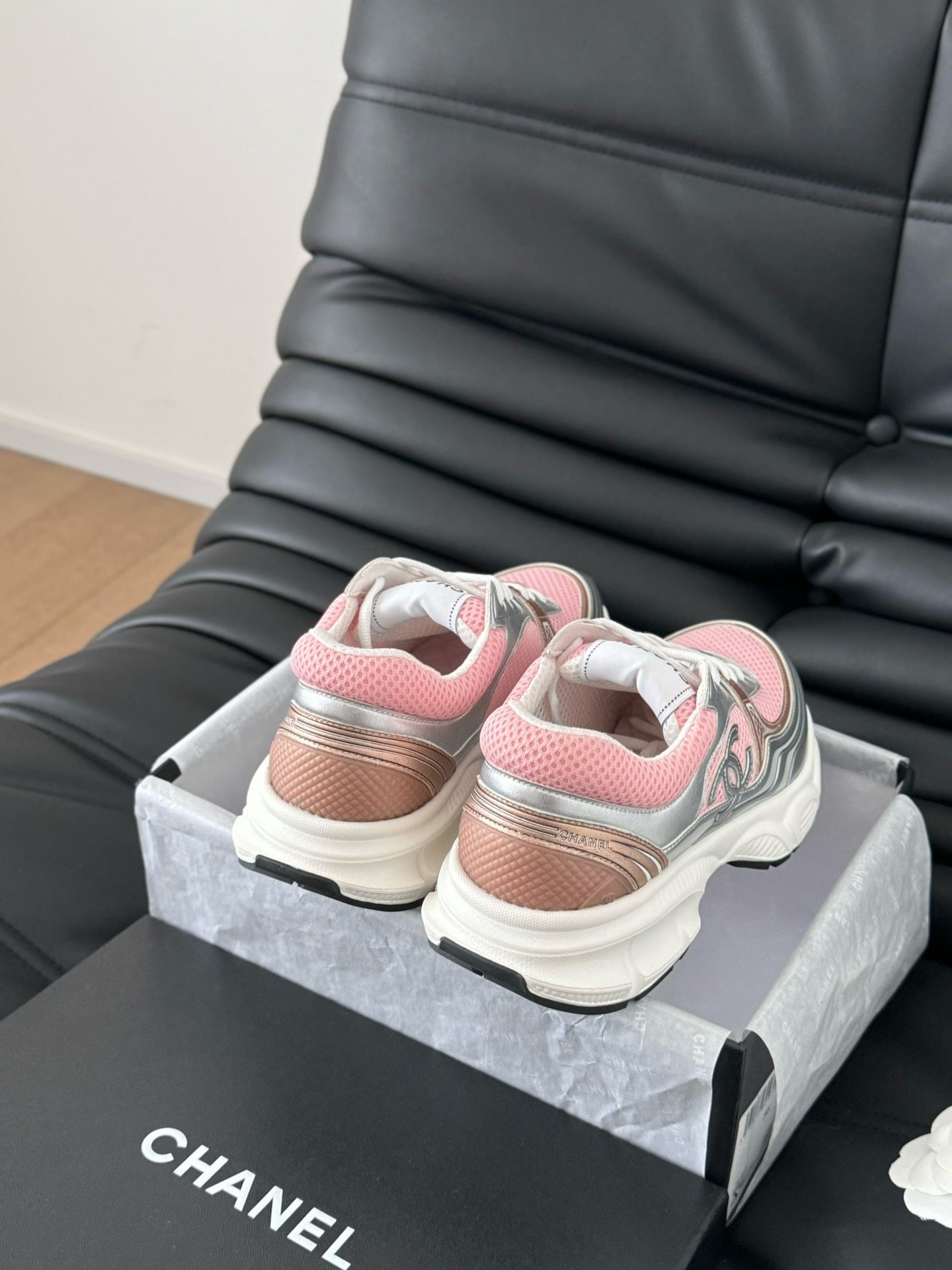 Sneakers Chanel Femme Rose