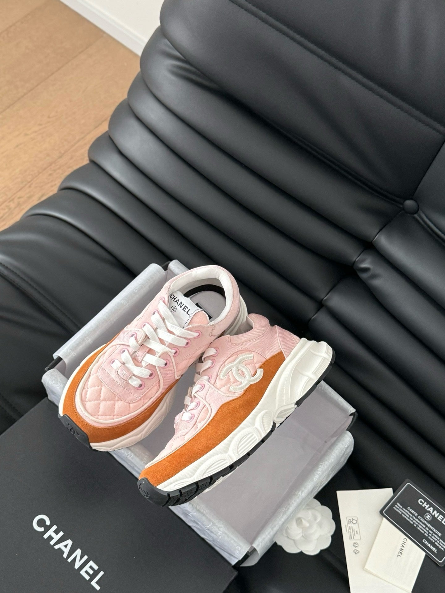 Sneakers Chanel Femme Rose