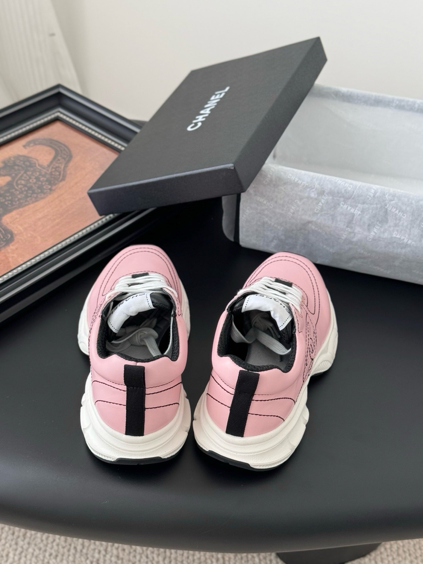 Sneakers Chanel Femme Rose