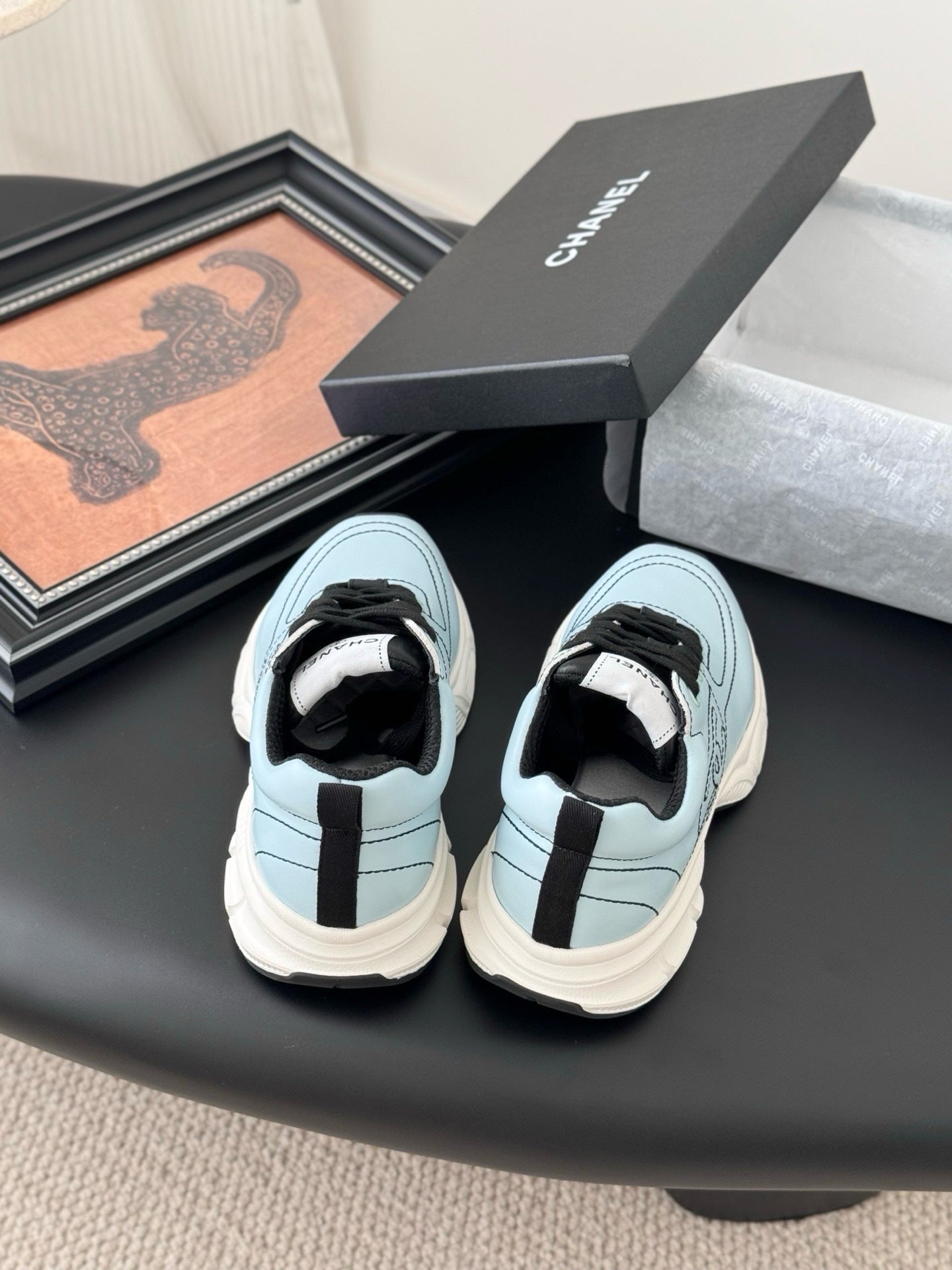 Sneakers Chanel Femme Bleu