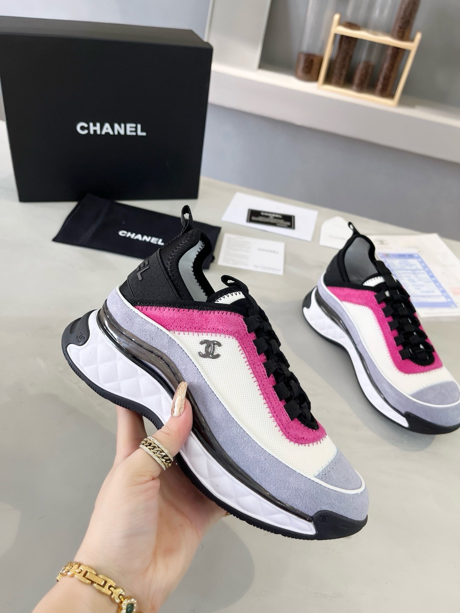 SNEAKERS CHANEL ROSE