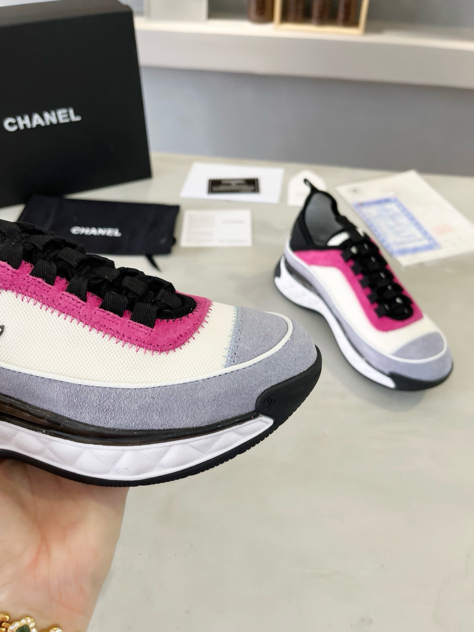 SNEAKERS CHANEL ROSE