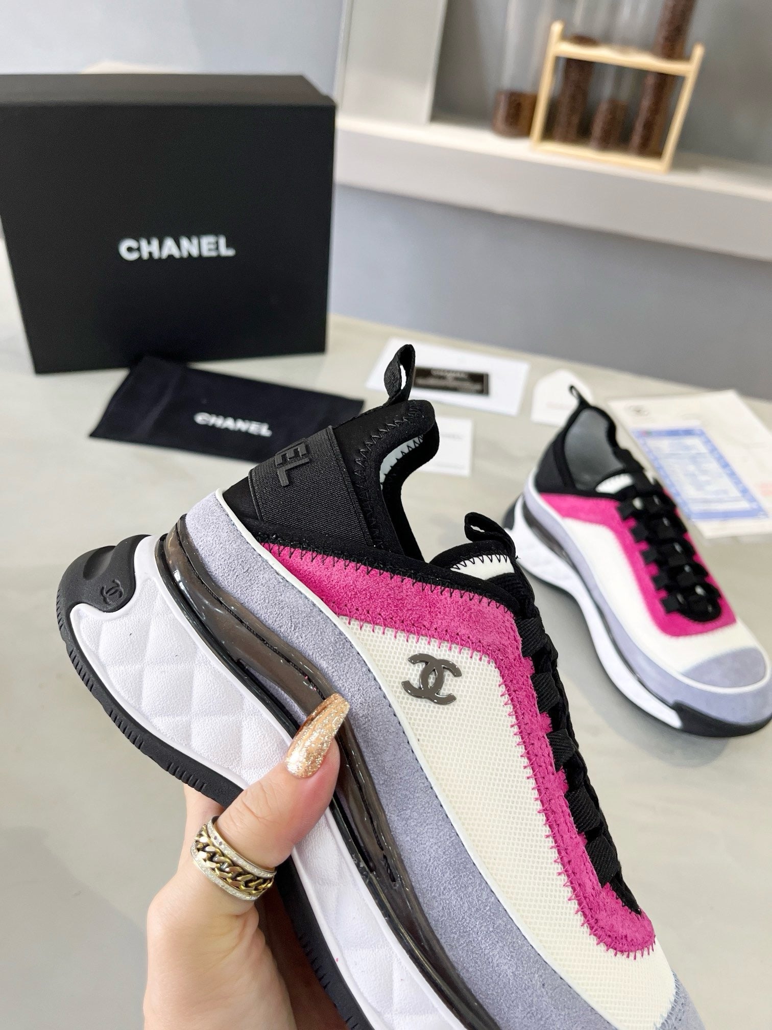 SNEAKERS CHANEL ROSE