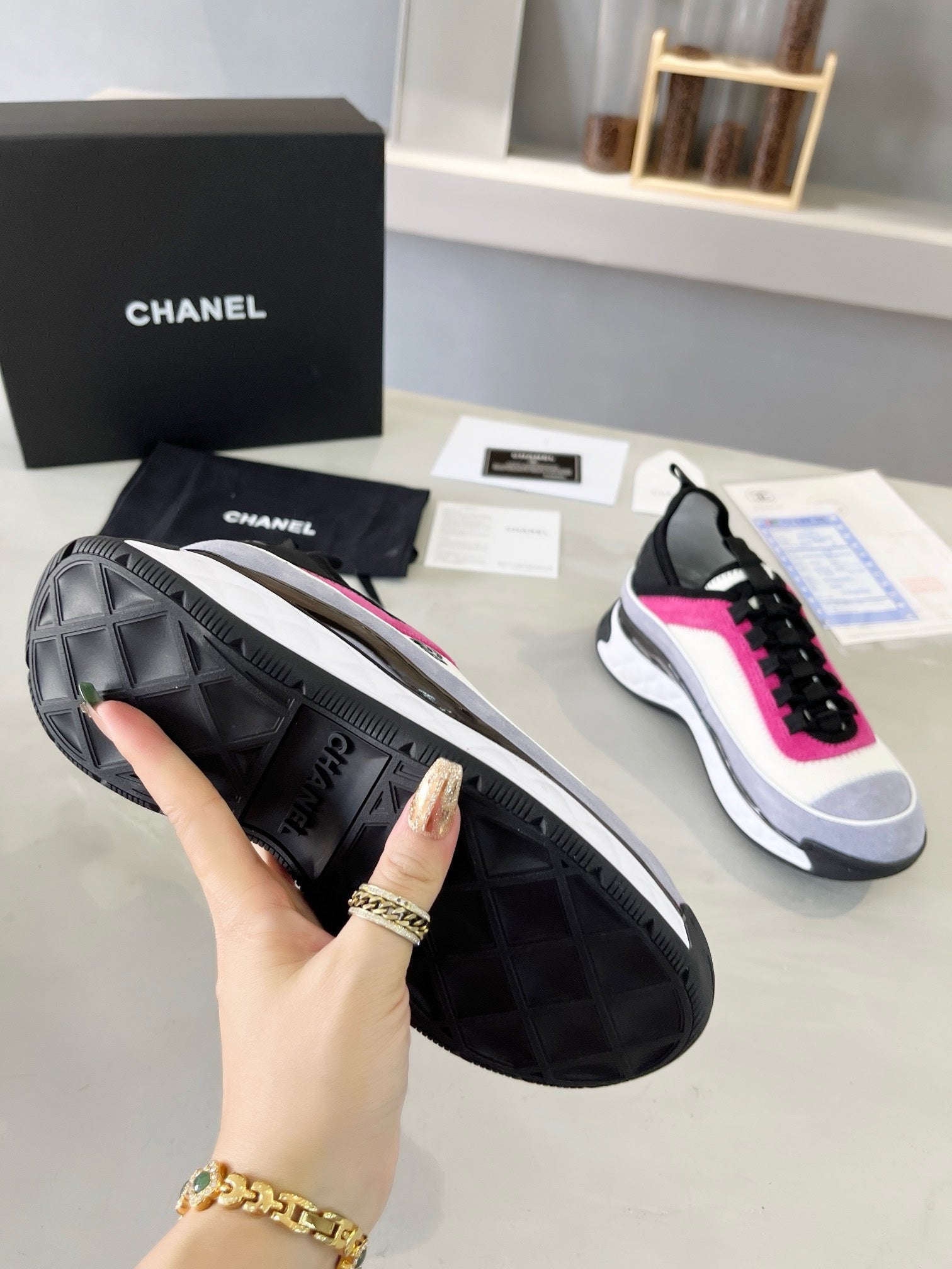 SNEAKERS CHANEL ROSE