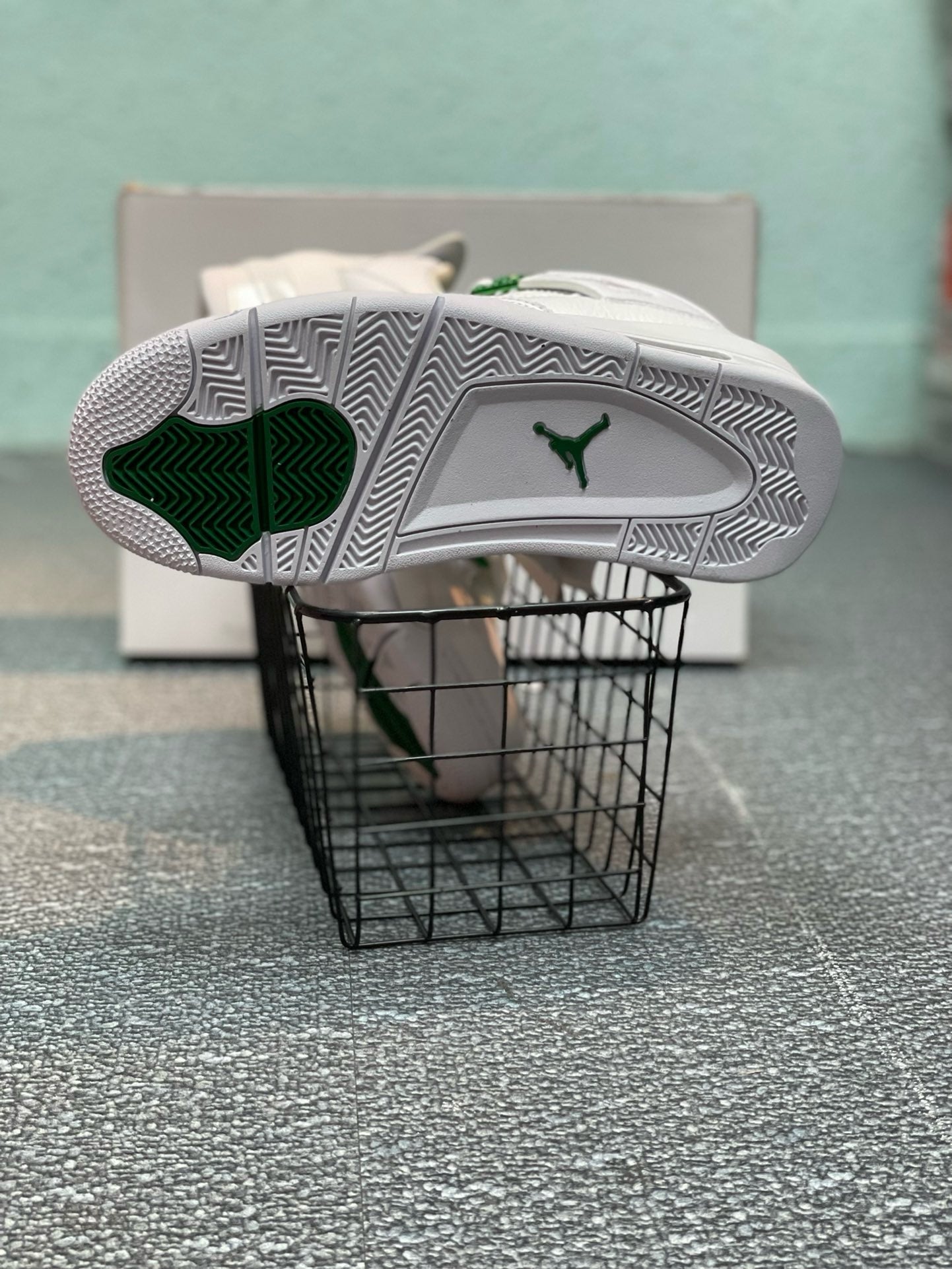 SNEAKERS AIR JORDAN 4 GREEN METALLIC