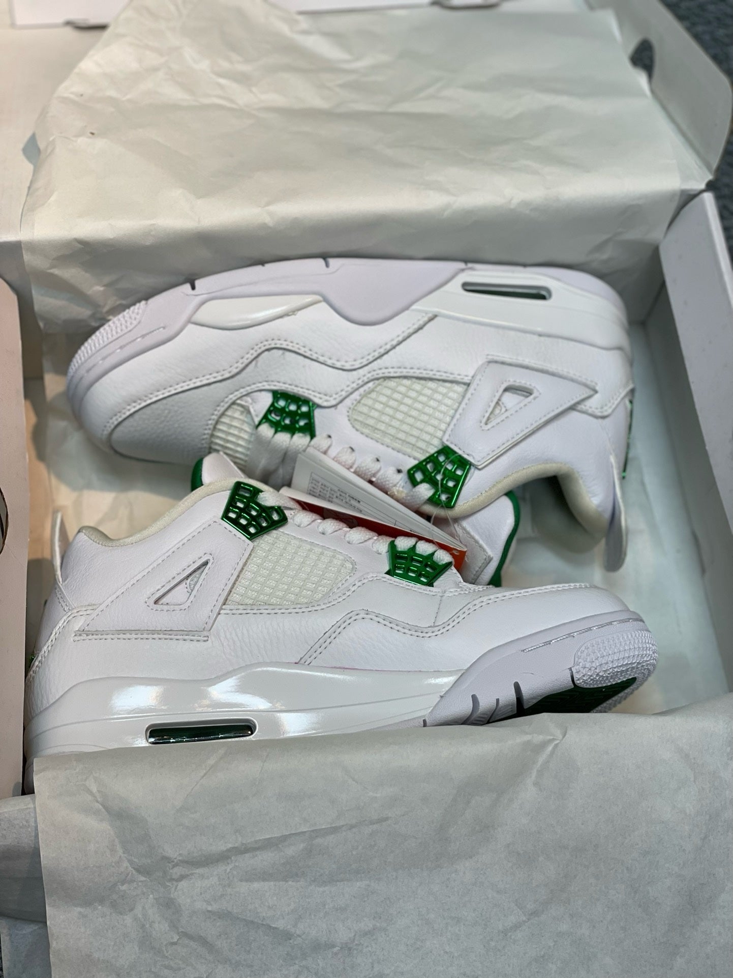 SNEAKERS AIR JORDAN 4 GREEN METALLIC