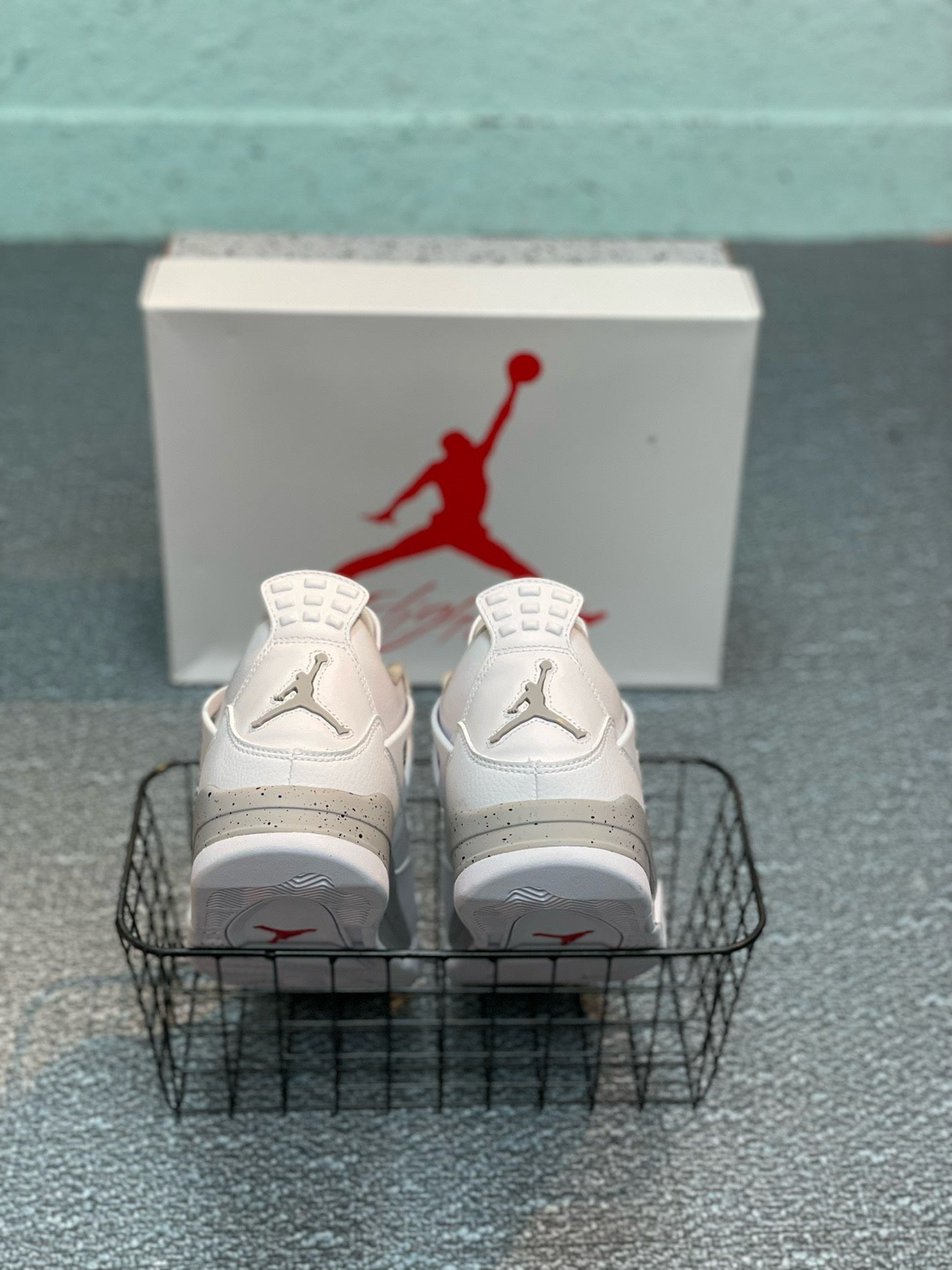 SNEAKERS AIR JORDAN 4 WHITE OREO