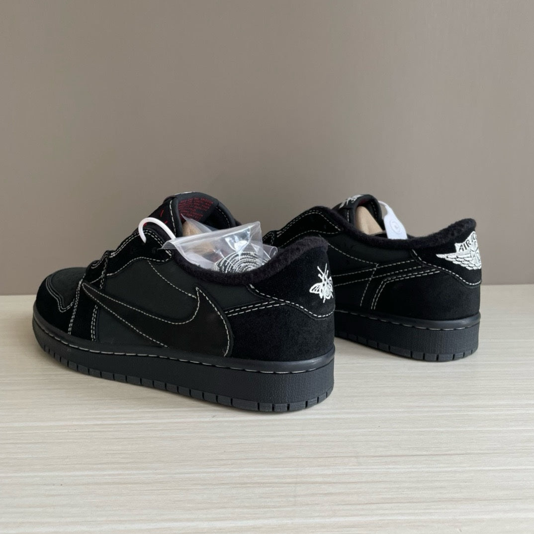SNEAKERS AIR JORDAN 1 LOW TRAVIS SCOTT BLACK PHANTOM