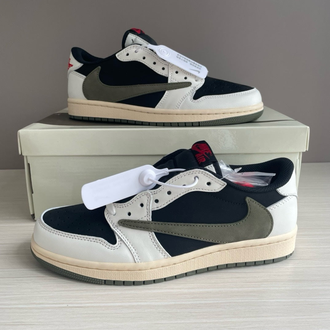 SNEAKERS AIR JORDAN 1 LOW TRAVIS SCOTT OLIVE