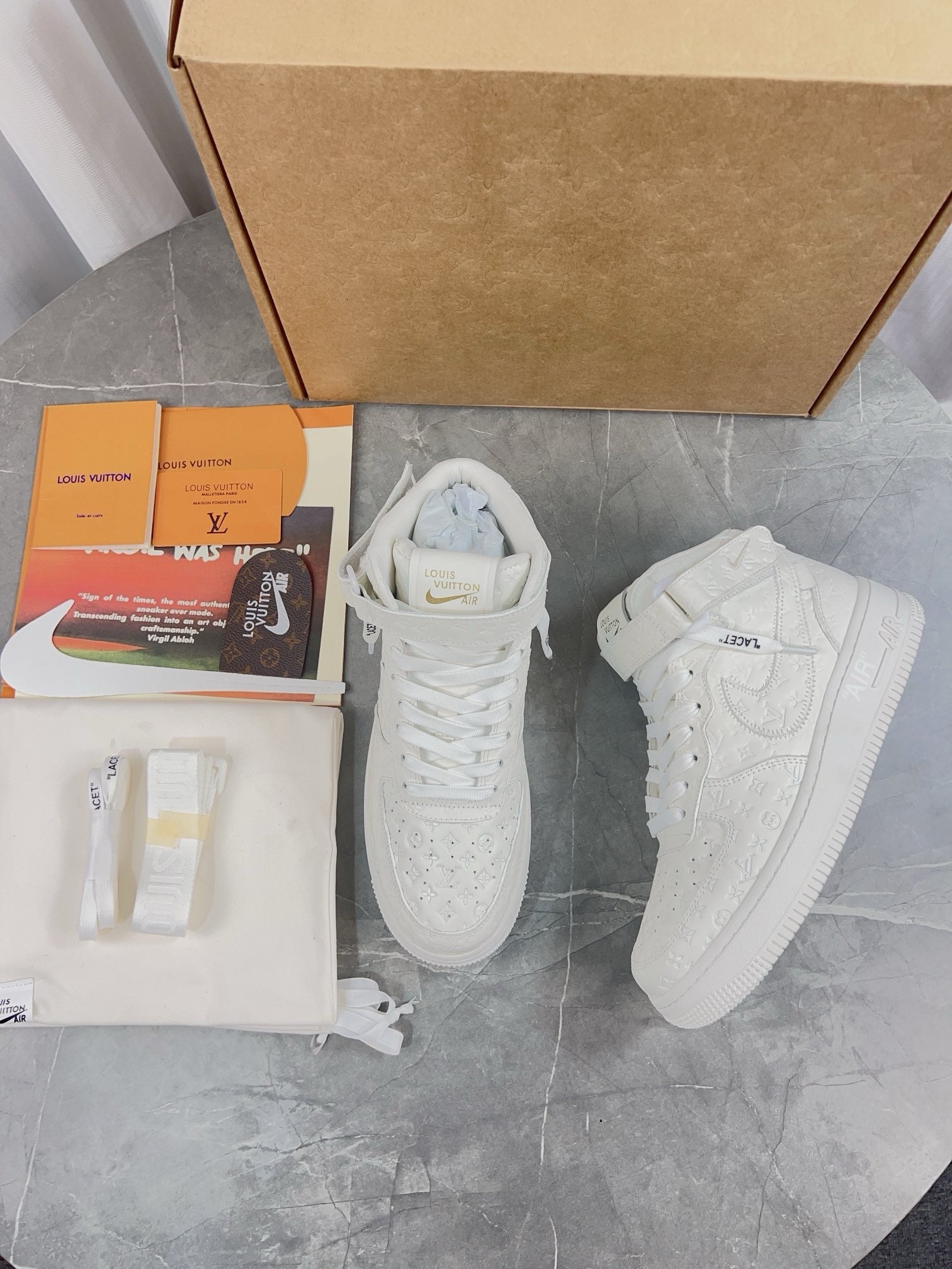 SNEAKERS AIR FORCE 1 X LOUIS VUITTON BLANC