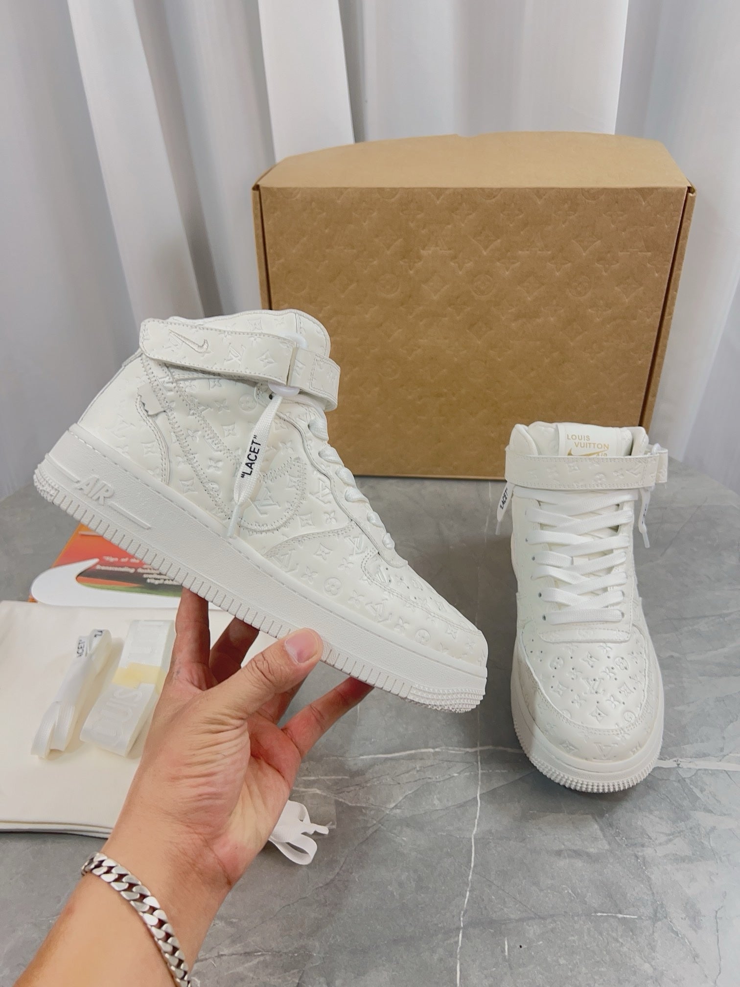 SNEAKERS AIR FORCE 1 X LOUIS VUITTON BLANC