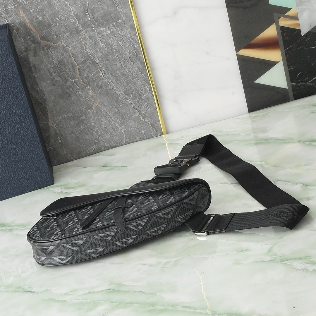 SACOCHE SADDLE DIOR DIAMOND NOIR