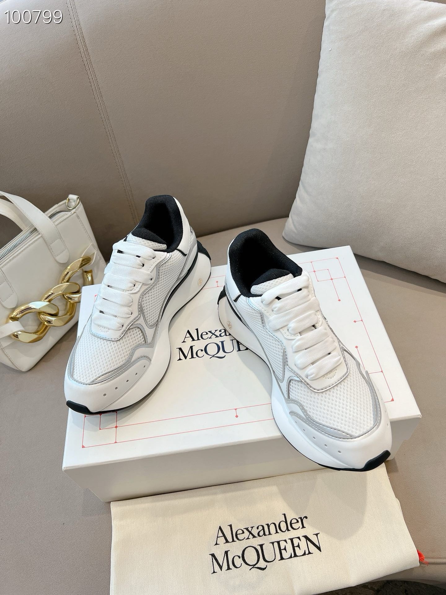 SNEAKERS ALEXANDER MCQUEEN SPRINT BLANC 3D