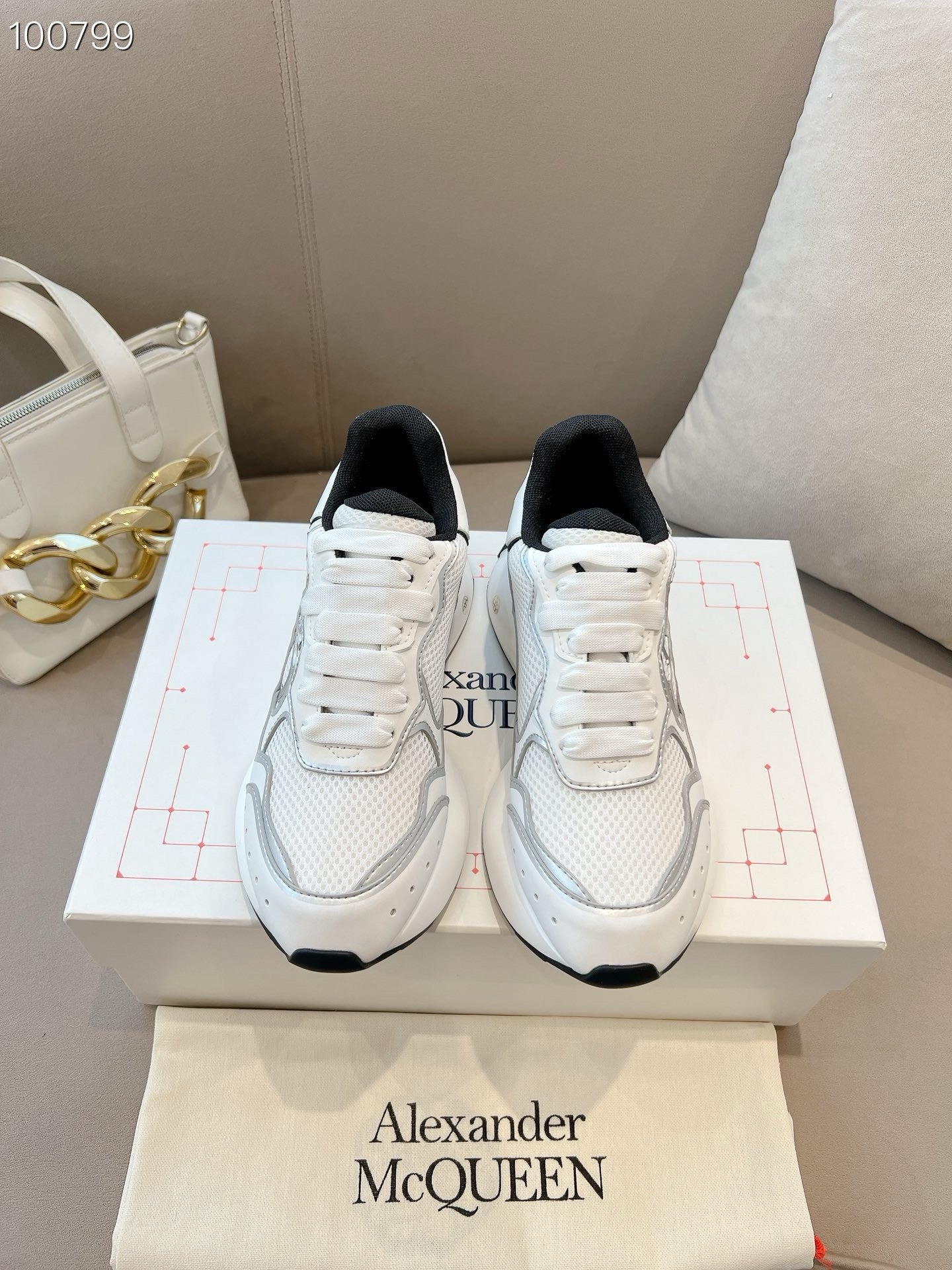 SNEAKERS ALEXANDER MCQUEEN SPRINT BLANC 3D