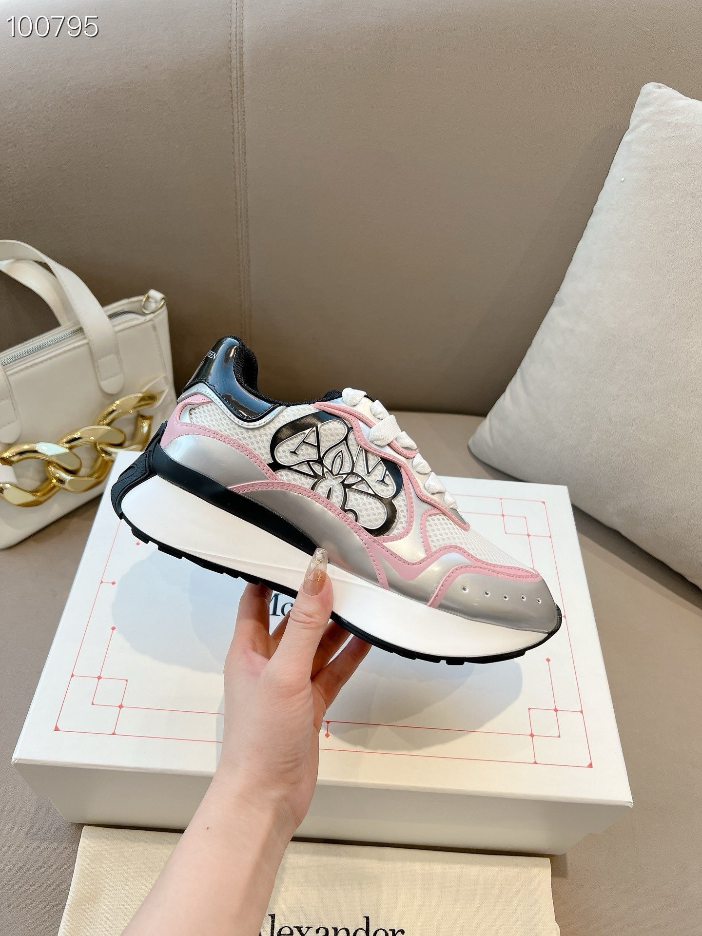 Sneakers Alexander McQueen Sprint Rose 3D