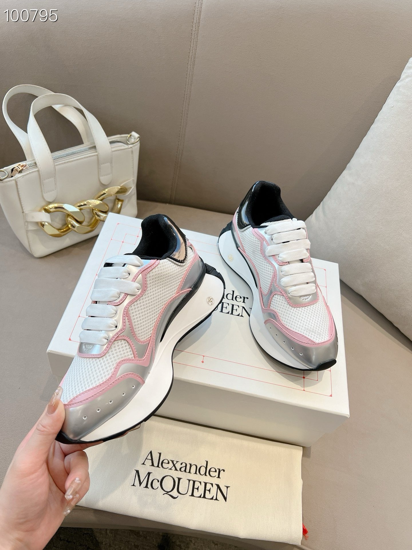 SNEAKERS ALEXANDER MCQUEEN SPRINT ROSE 3D
