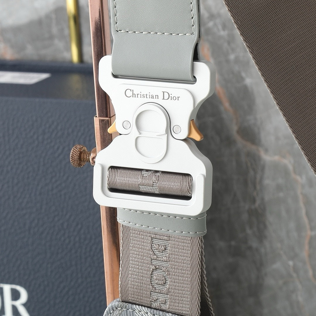 SACOCHE SADDLE DIOR DIAMOND GRIS