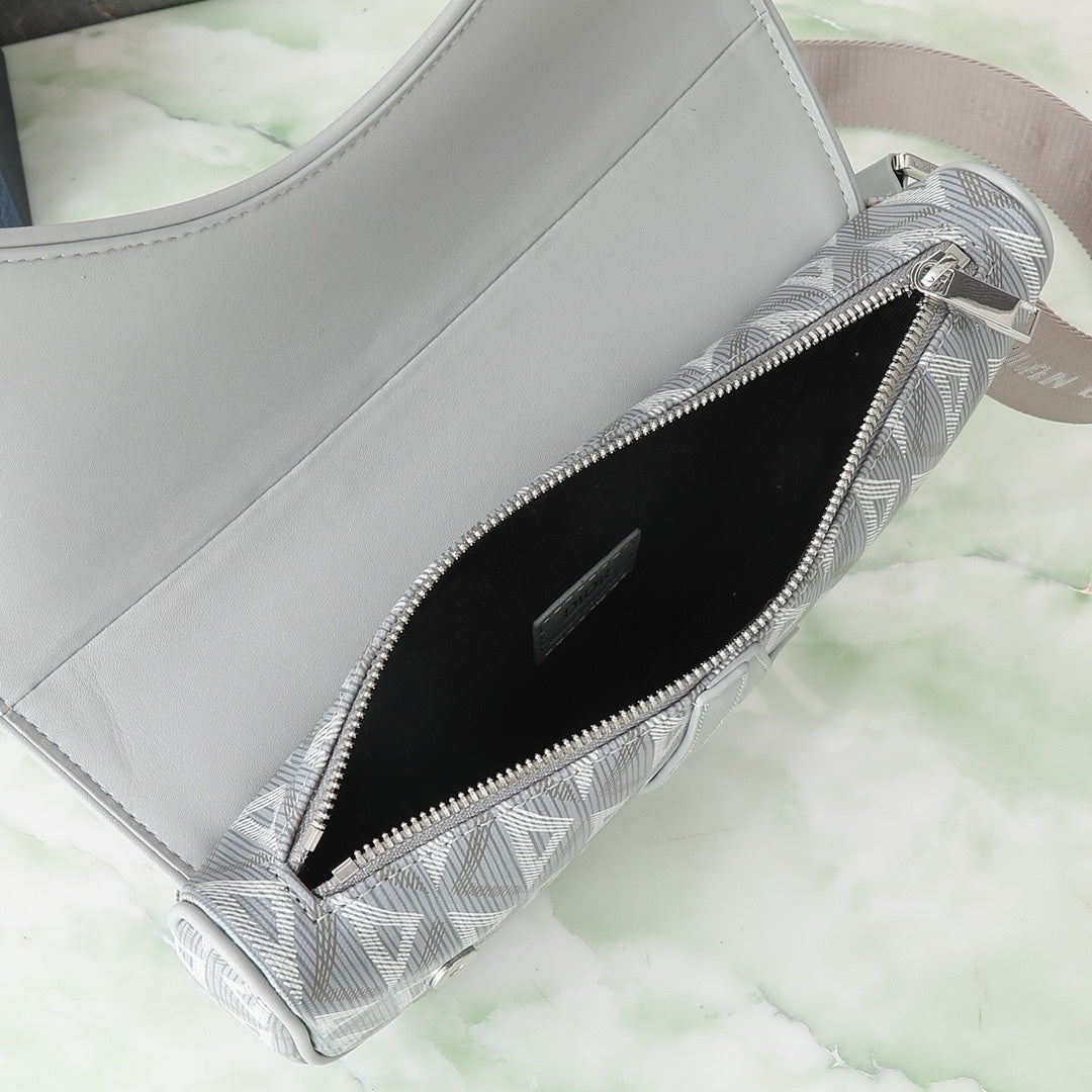 SACOCHE SADDLE DIOR DIAMOND GRIS