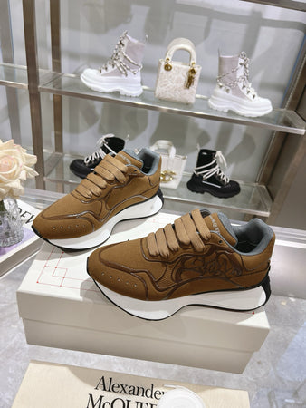 SNEAKERS ALEXANDER MCQUEEN SPRINT MARRON 3D