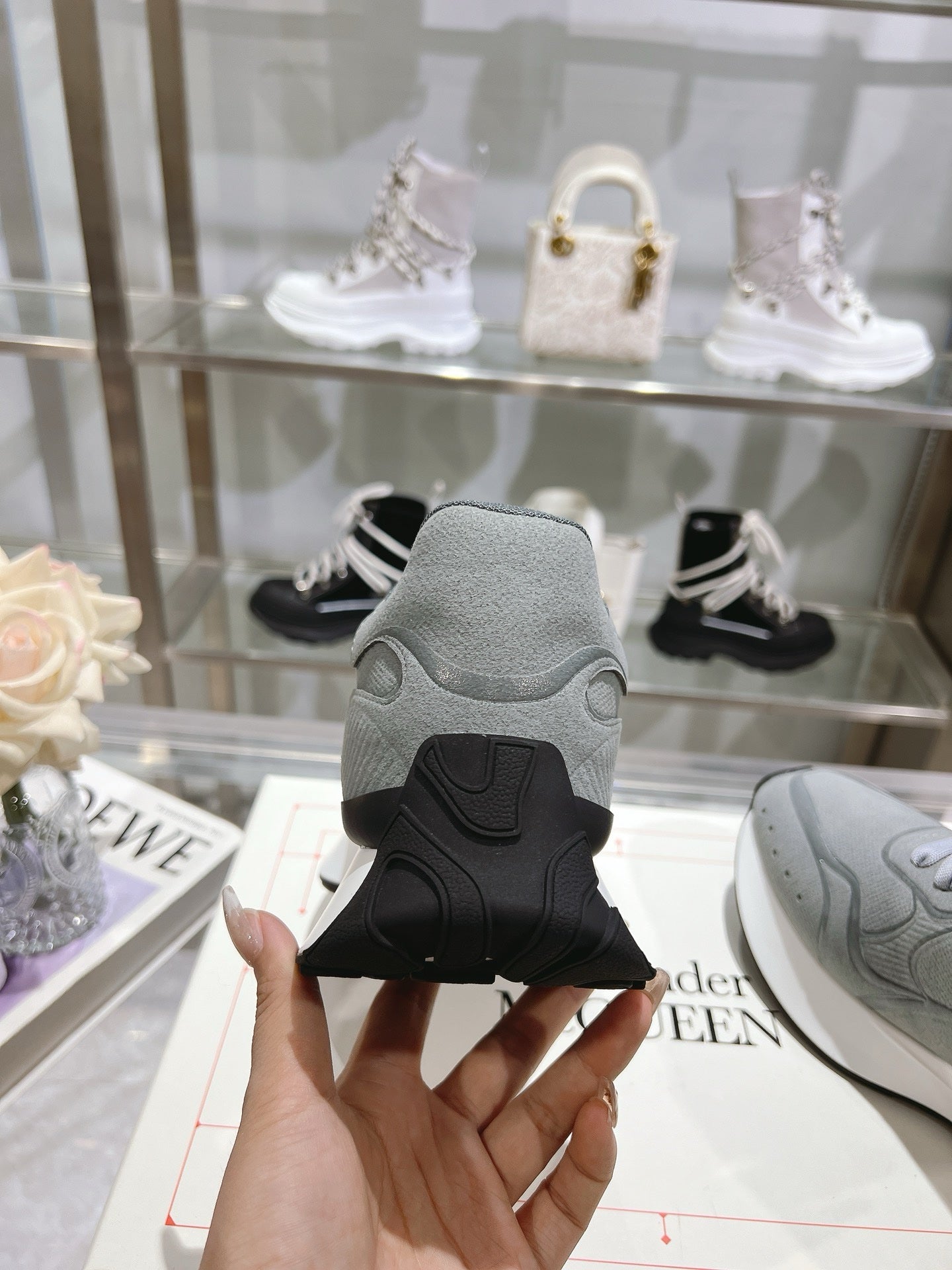 SNEAKERS ALEXANDER MCQUEEN SPRINT GRIS 3D