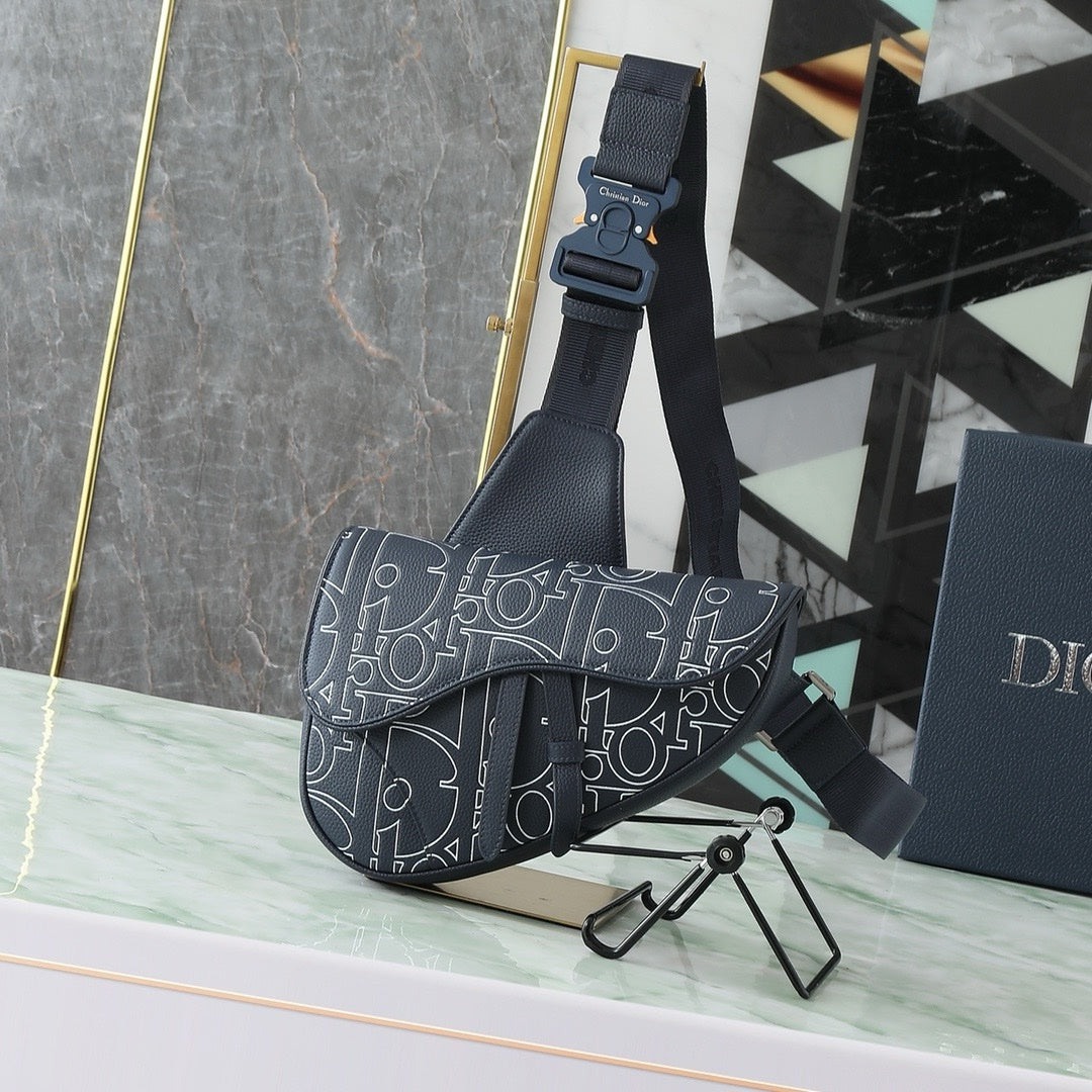 SACOCHE SADDLE DIOR BLEU MARINE
