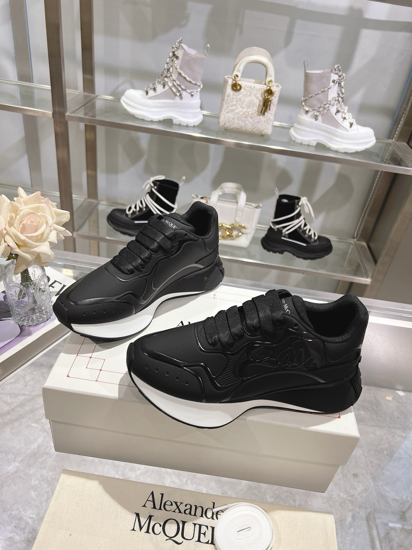SNEAKERS ALEXANDER MCQUEEN SPRINT NOIR 3D