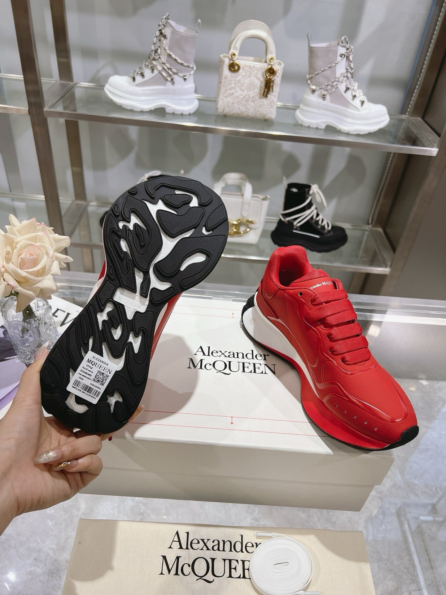 SNEAKERS ALEXANDER MCQUEEN SPRINT ROUGE