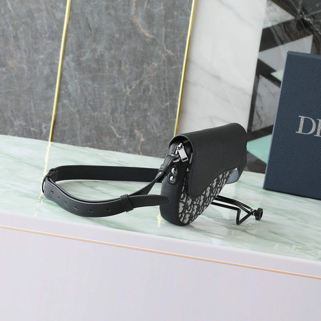 SACOCHE SADDLE DIOR MINI OBLIQUE BEIGE
