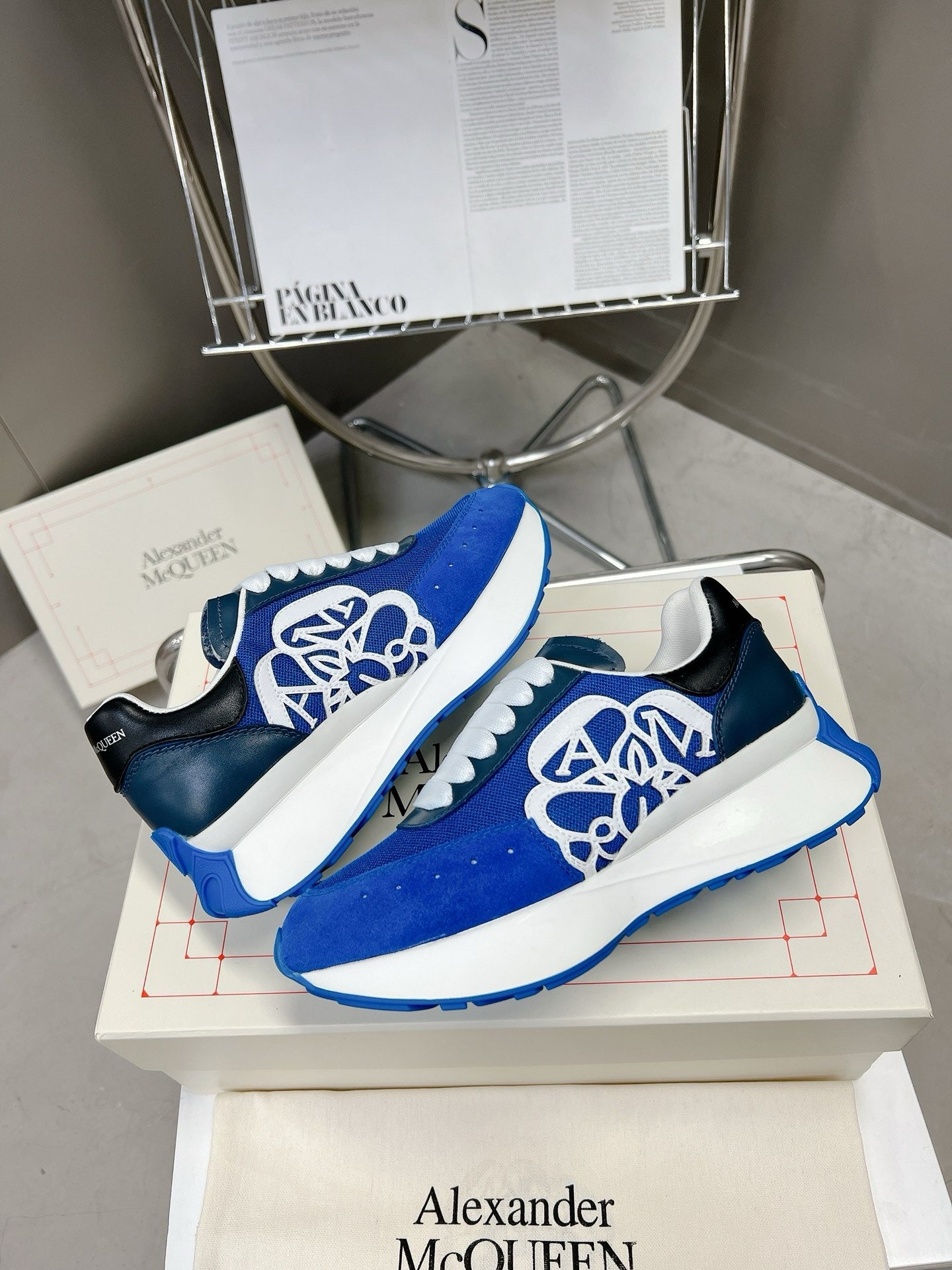 Sneakers Alexander McQueen Sprint Bleu