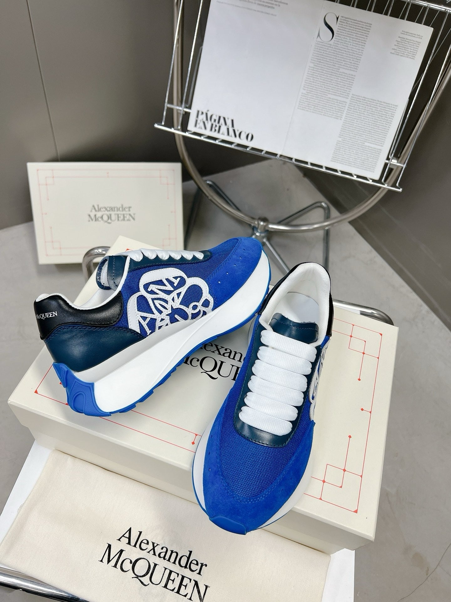 Sneakers Alexander McQueen Sprint Bleu